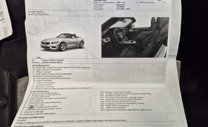 BMW Z4 sDrive20i M Sport Auto